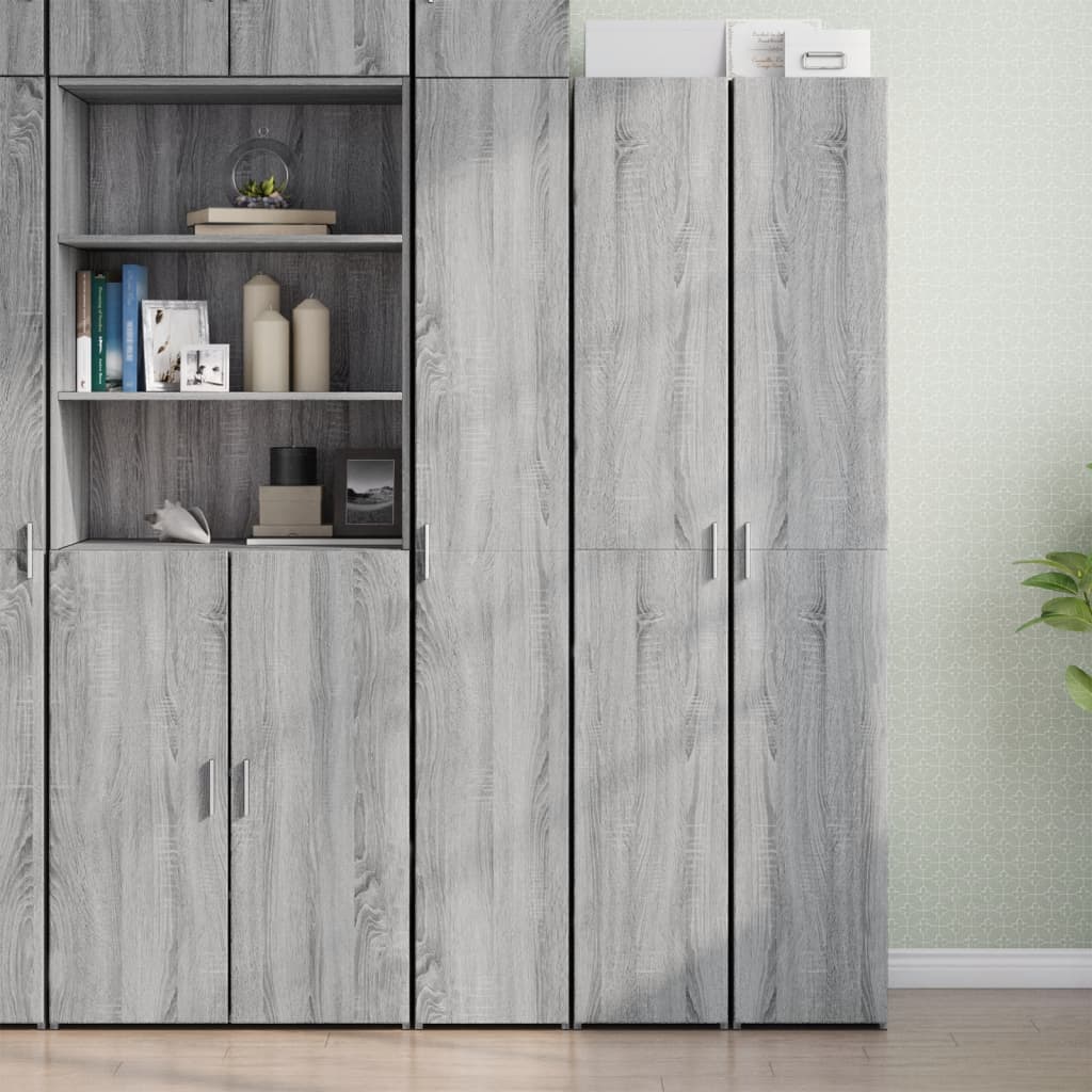 Hoge Kast 30X42,5X185 Cm Bewerkt Hout