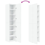 Hoge Kast 40X42,5X185 Cm Bewerkt Hout