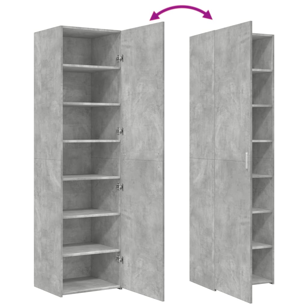 Hoge Kast 50X42,5X185 Cm Bewerkt Hout