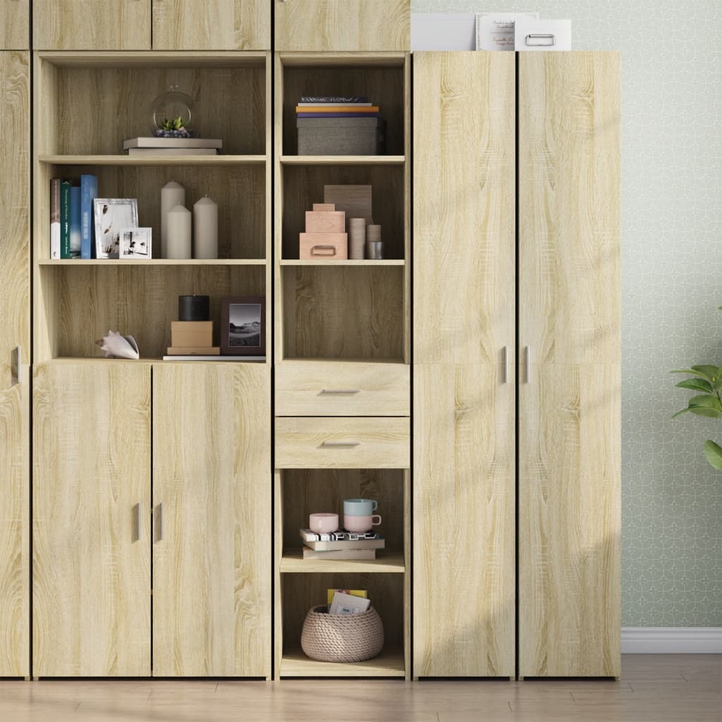 Hoge Kast 40X42,5X185 Cm Bewerkt Hout