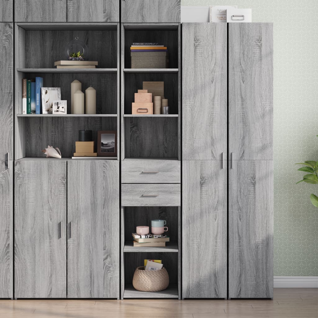 Hoge Kast 40X42,5X185 Cm Bewerkt Hout