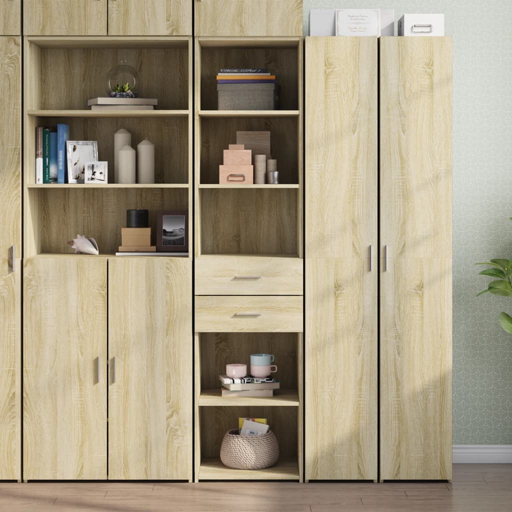 Hoge Kast 45X42,5X185 Cm Bewerkt Hout