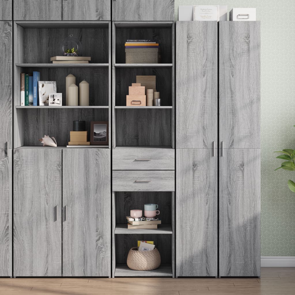 Hoge Kast 45X42,5X185 Cm Bewerkt Hout