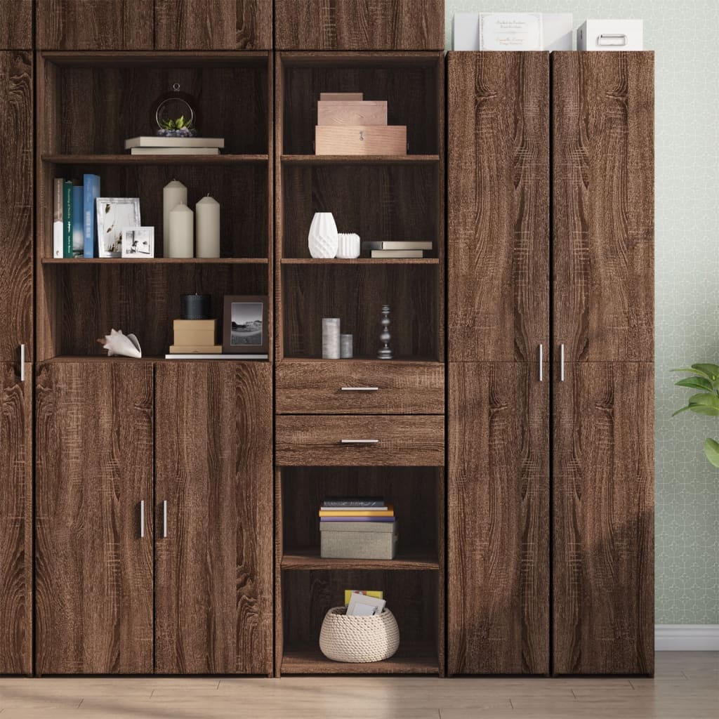 Hoge Kast 50X42,5X185 Cm Bewerkt Hout