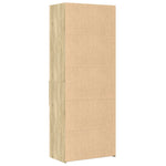 Hoge Kast 70X42,5X185 Cm Bewerkt Hout Kleurig