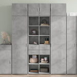 Hoge Kast 70X42,5X185 Cm Bewerkt Hout Kleurig