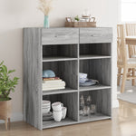 Dressoir 80X42,5X93 Cm Bewerkt Hout Kleurig