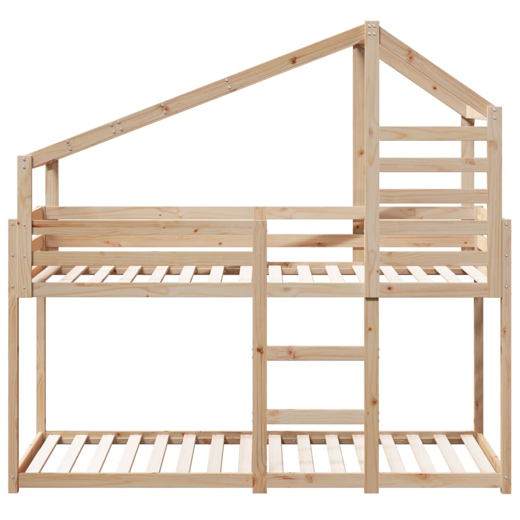 Stapelbedframe Zonder Matras Massief Grenenhout