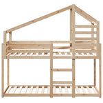 Stapelbedframe Zonder Matras Massief Grenenhout