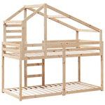 Stapelbedframe Zonder Matras Massief Grenenhout
