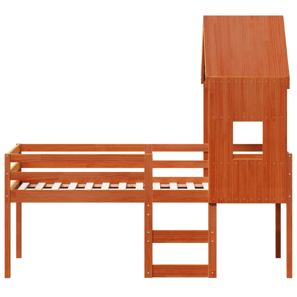 Hoogslaper Met Dak Massief Grenenhout