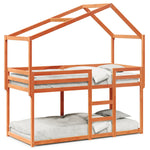 Stapelbed Met Bedhuis Massief Grenenhout