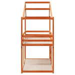 Stapelbed Met Bedhuis Massief Grenenhout