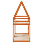Stapelbed Met Dak Massief Grenenhout