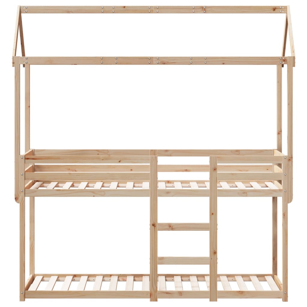 Stapelbedframe Zonder Matras Massief Grenenhout
