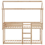 Stapelbedframe Zonder Matras Massief Grenenhout