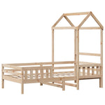 Bedframe Met Huisje Massief Grenenhout