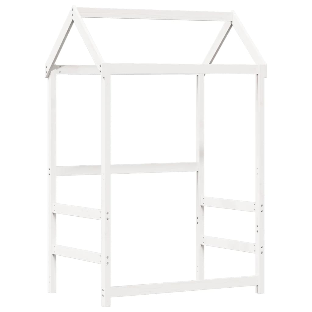 Kinderbed Met Dak Massief Grenenhout
