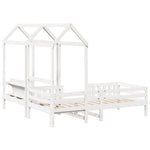 Kinderbed Met Dak Massief Grenenhout
