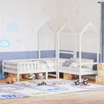 Kinderbed Met Dak Massief Grenenhout