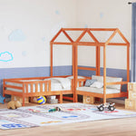 Kinderbed Met Dak Massief Grenenhout