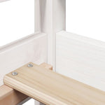 Kinderbed Met Huisje En Bankje Massief Grenenhout