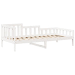 Kinderbed Met Bank En Huisje Massief Grenenhout