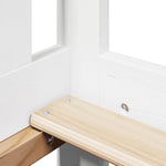 Kinderbed Met Bank En Huisje Massief Grenenhout