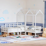 Kinderbed Met Huisje En Bankje Massief Grenenhout