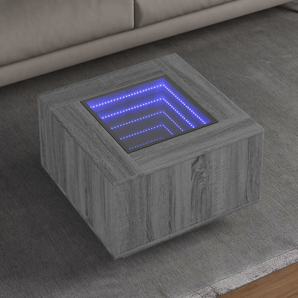 Salontafel Met Infinity Led Eiken