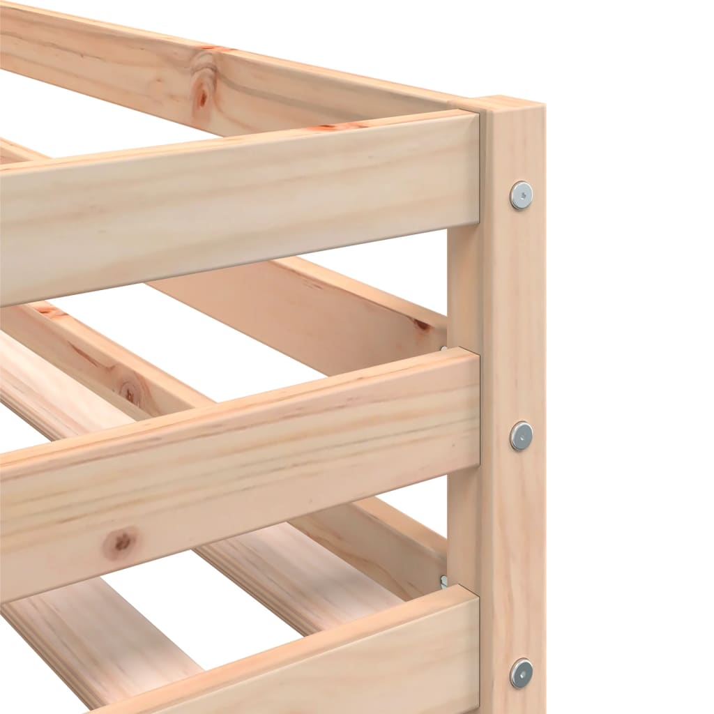 Stapelbed Met Gordijnen Grenenhout