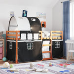 Stapelbed Met Gordijnen Grenenhout