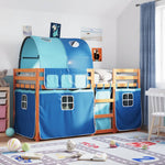 Stapelbed Met Gordijnen Grenenhout