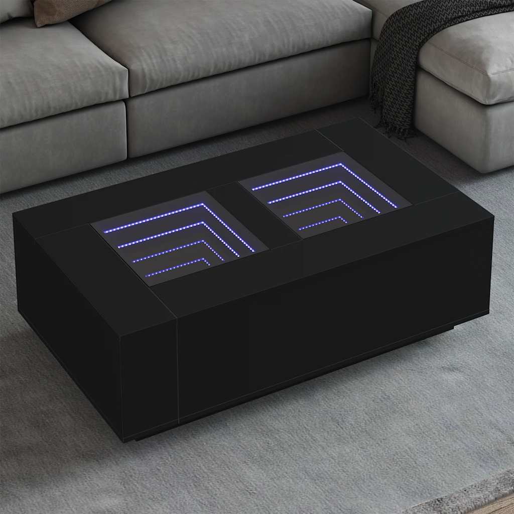 Salontafel Met Infinity Led Eiken