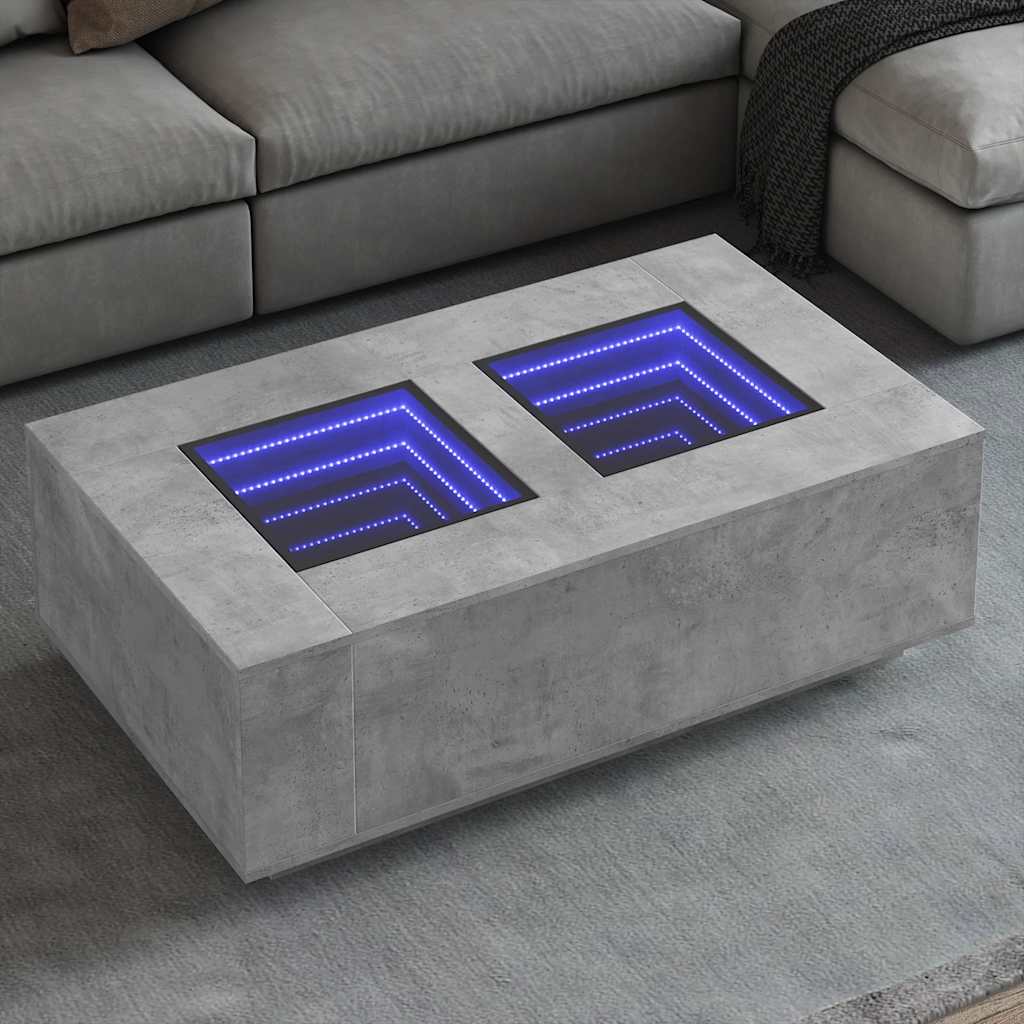 Salontafel Met Infinity Led Eiken