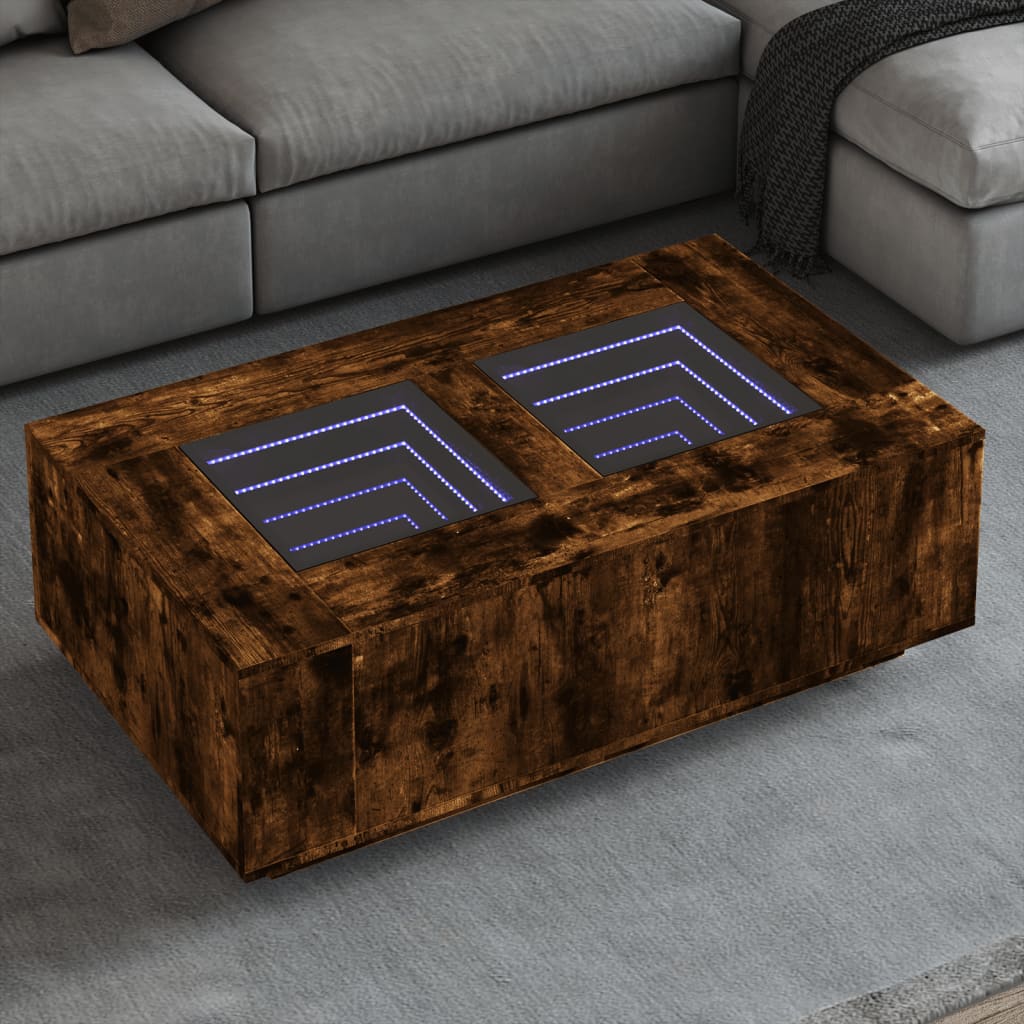 Salontafel Met Infinity Led Eiken