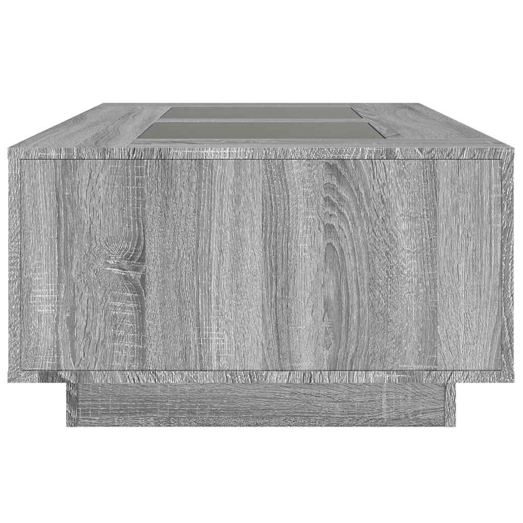 Salontafel Met Infinity Led Eiken