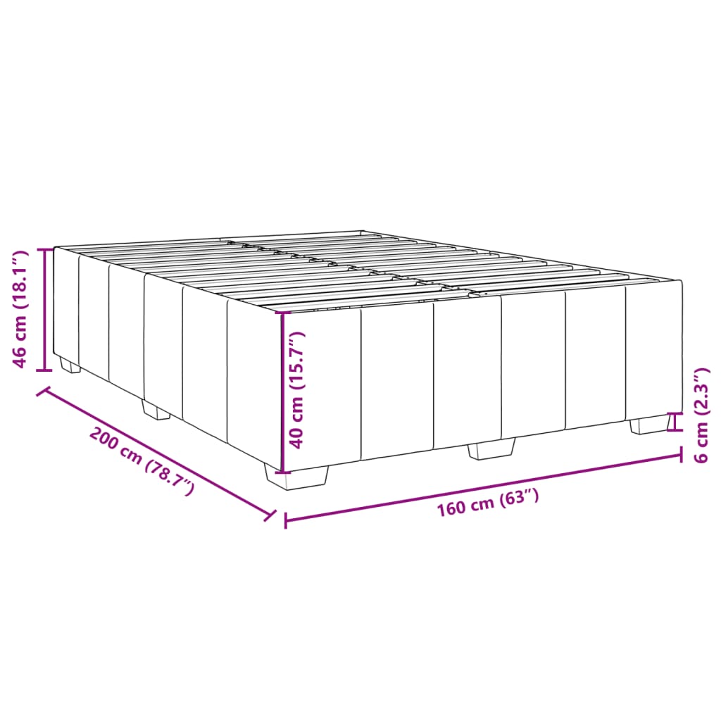 Bedframe Zonder Matras Stof