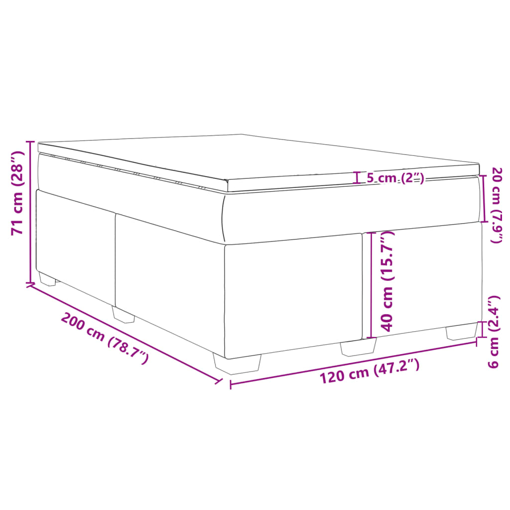 Boxspring Met Matras Fluweel