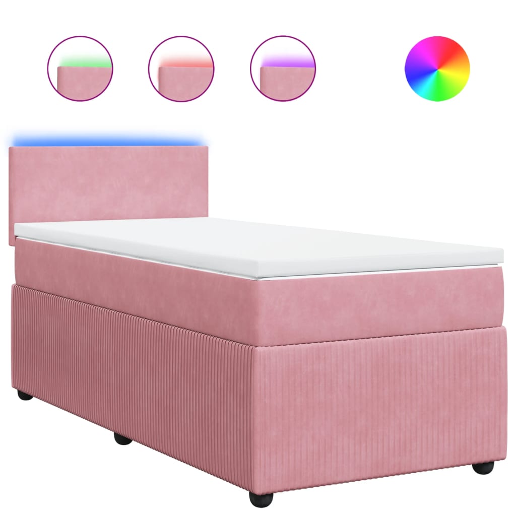 Boxspring Met Matras Fluweel