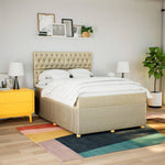 Boxspring Met Matras Stof Kleurig