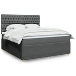 Boxspring Met Matras Stof Kleurig