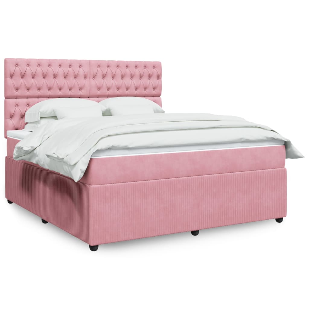 Boxspring Met Matras Fluweel