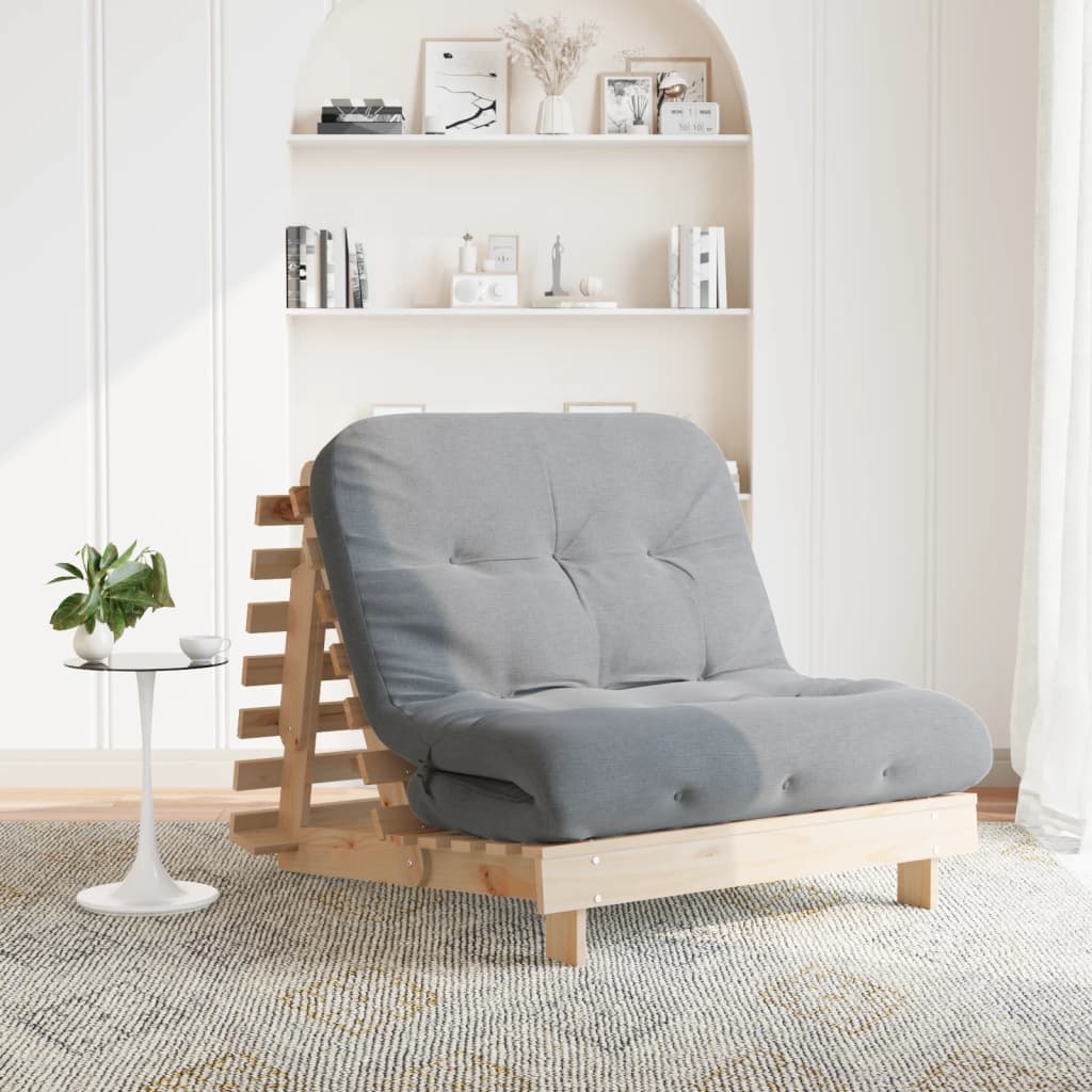 Futon Slaapbank Met Matras Grenenhout