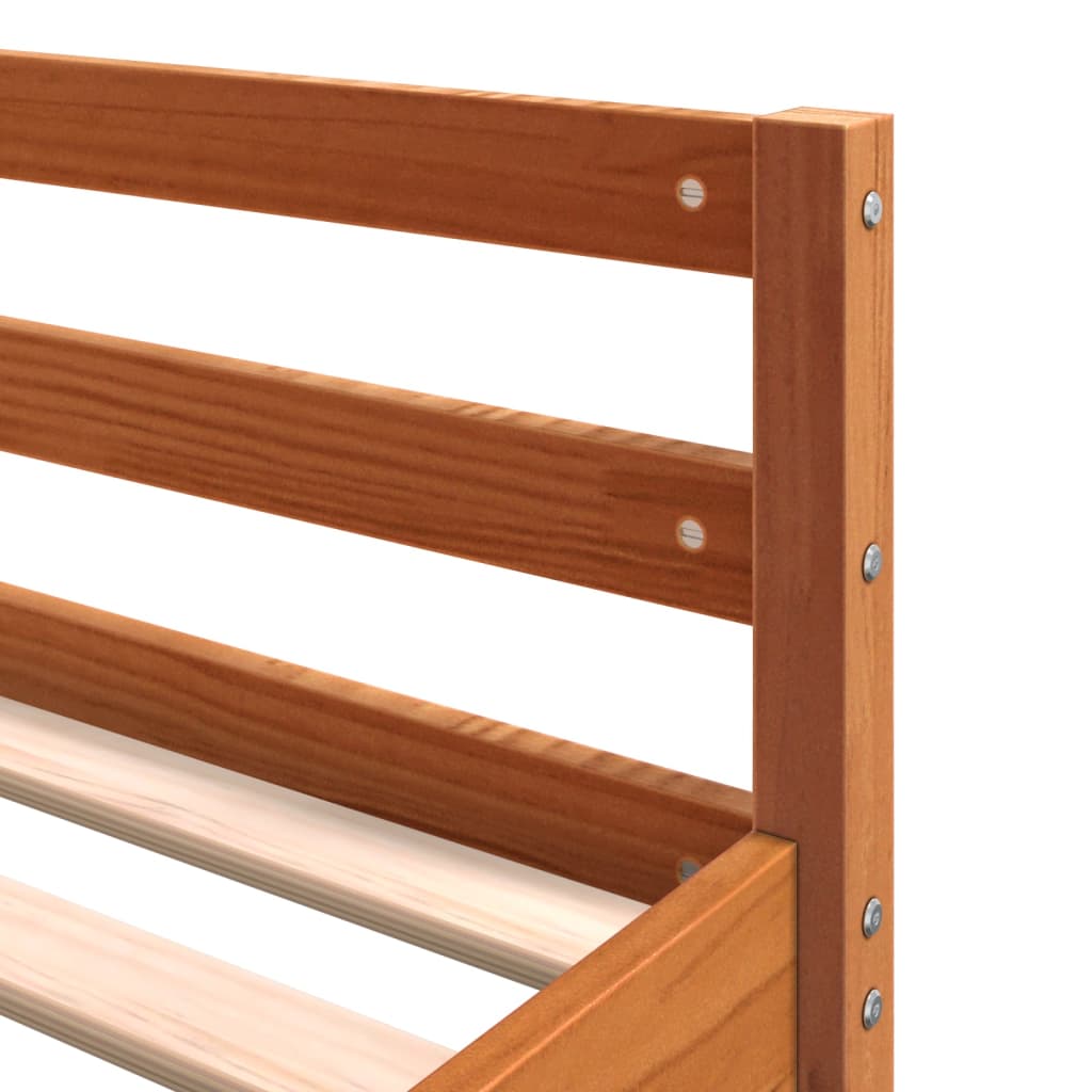 Hoogslaper Met Bureau En Ladder Grenenhout