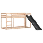 Stapelbed Met Glijbaan En Ladder Massief Grenenhout