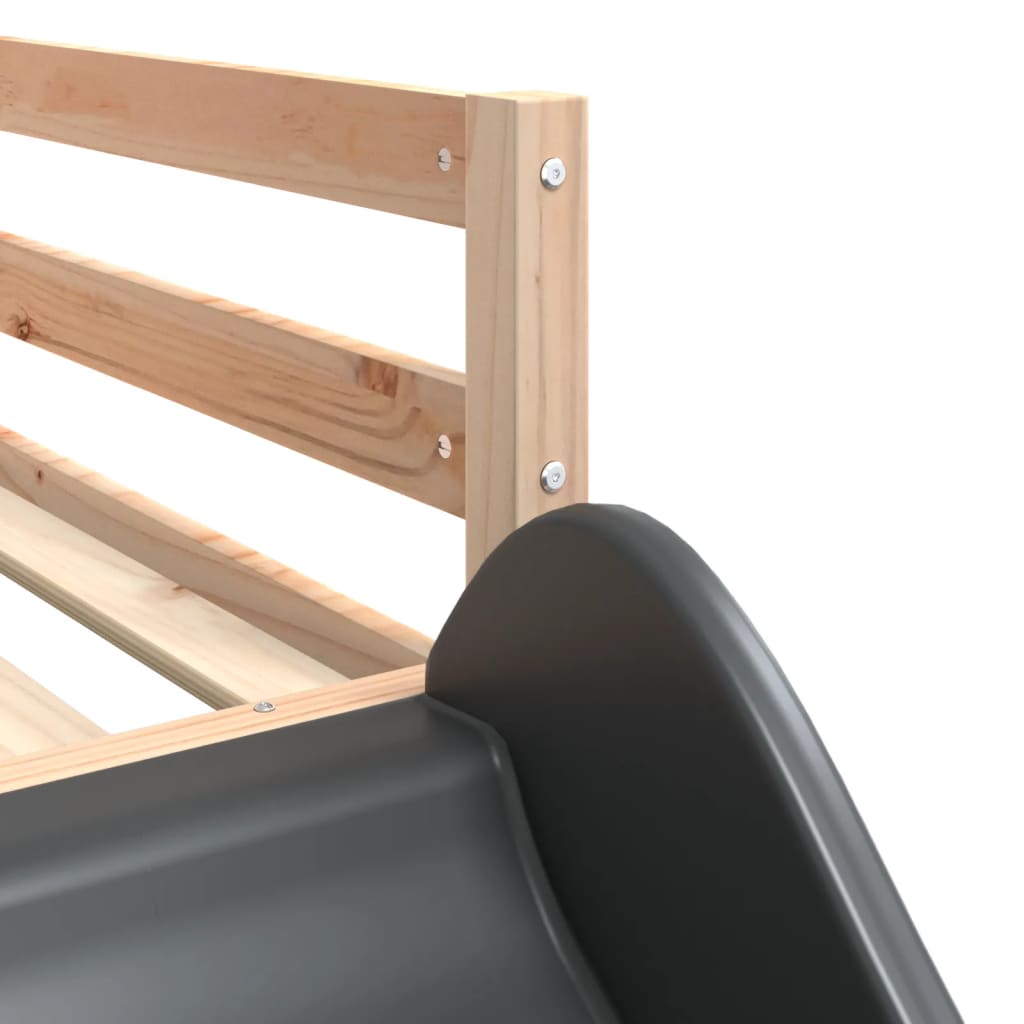 Stapelbed Met Glijbaan En Ladder Massief Grenenhout