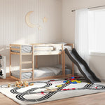 Stapelbed Met Glijbaan En Ladder Massief Grenenhout