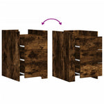 Nachtkastje 45X50X65 Cm Bewerkt Hout Kleurig