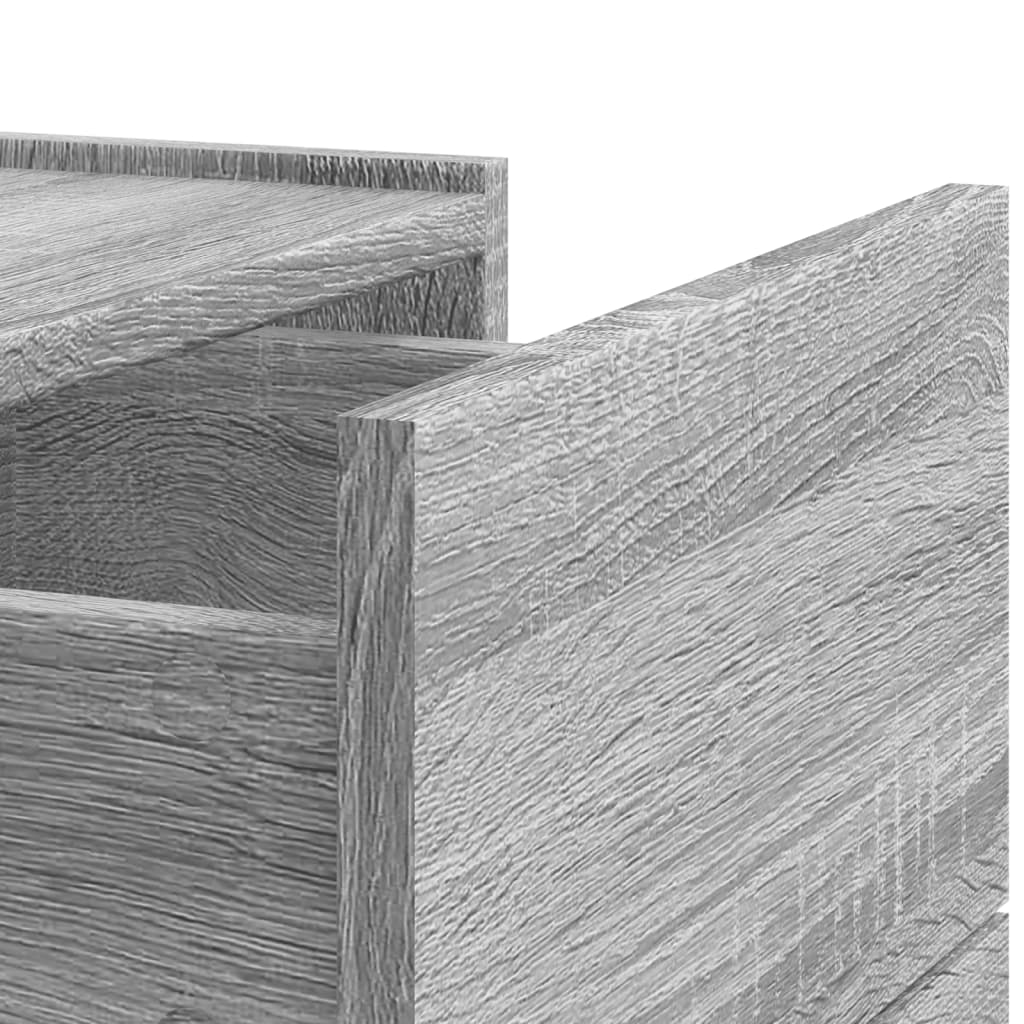 Nachtkastjes Wandgemonteerd 45X30X35 Cm Eiken